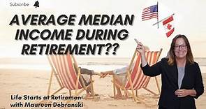 Average Median Income of a RETIREE!
