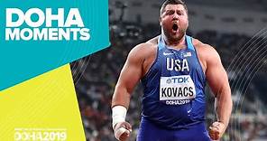 Joe Kovacs Wins Incredible Shot Put Gold | World Athletics Championships 2019 | Doha Moments