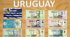 Billetes que circulan Actualmente en Uruguay – Pesos Uruguayos (2018)