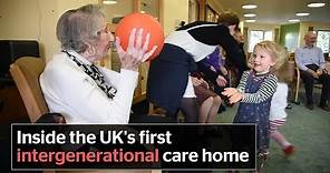 How children and elderly people come together in UK's first intergenerational care home