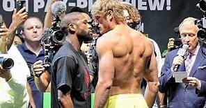 FLOYD MAYWEATHER VS LOGAN PAUL - FULL WEIGH IN AND FACE OFF VIDEO