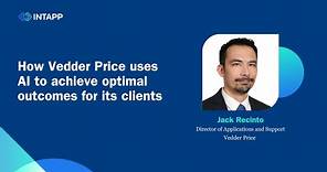 How Vedder Price uses AI to achieve optimal outcomes for its clients