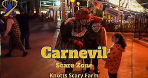 Carnevil Scare Zone at Knott's Scary Farm 2023