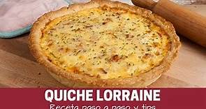 Como hacer Quiche Lorraine - Receta facile de tarta salada