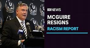 Emotional Eddie McGuire stands down as Collingwood president in wake of racism report | ABC News