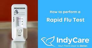 How to Perform a Flu Test | IndyCare