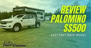 Review Palomino SS500 Tray Back Model 2021 - Slide On Camper