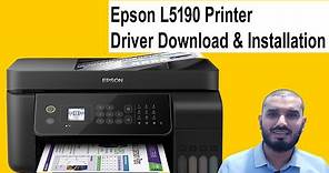 Epson L5190 Printer Driver Download and Installation Windows10