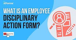 Employee Disciplinary Action Form - EXPLAINED