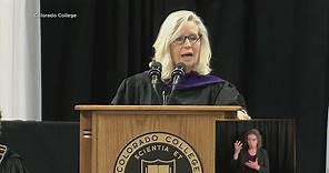 Liz Cheney delivers Colorado College commencement speech