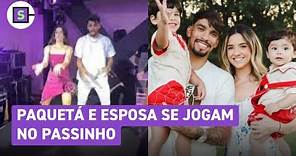 Lucas Paquetá, jogador da seleção, rouba a cena em vídeo de dancinha com a esposa em festa surpresa