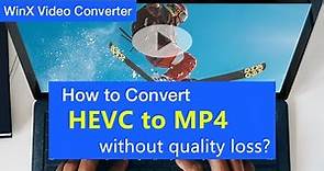 How to Convert HEVC to MP4 for Easier Playback and Editing