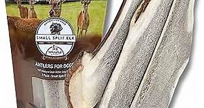 WhiteTail Naturals - Premium Split Elk Antlers for Dogs - (3 Pack Small to Medium) - All Natural, Dog Chew Bones - Naturally Shed, Cruelty-Free, Antler Chews