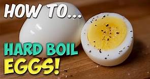 How to Cook PERFECT BOILED EGGS (EVERY TIME) | HARD-BOILED EGGS! | Dad Bod Basics