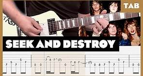 Metallica - Seek and Destroy - Guitar Tab | Lesson | Cover | Tutorial