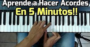 Acordes - Como Tocar El piano / Fácil y Rápido / Para Principiantes
