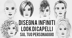 tutorial viso 2/2: disegna infiniti look di capelli sul volto femminile che hai creato