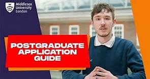 Postgraduate application guide | Middlesex University