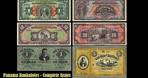 Panama Currency - Complete Issues #Banknote #PanamaCanal #USD #Balboa #Panamanian #LegalTender
