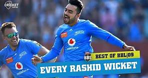 Every one of Rashid Khan's 19 wickets | KFC BBL|09