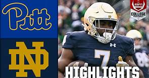 Pittsburgh Panthers vs. Notre Dame Fighting Irish | Full Game Highlights