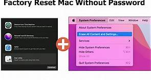 Factory Reset Mac Without Password [for macOS Ventura/Monterey]