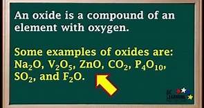WCLN - Introducing non-metals and metal oxides - Chemistry