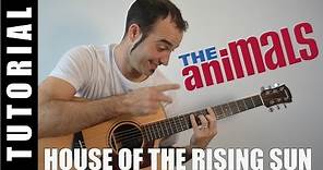 Como tocar acordes House of the rising sun - The Animals (Guitarra FACIL Tutorial Acordes)