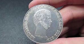 Moneta Francescone 10 Paoli in Argento di Leopoldo II di Lorena 1855 - Gran Ducato di Toscana