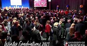 University of Aberdeen Winter Graduations, 2023 Thursday 23rd November, 11am
