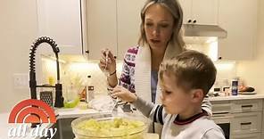 Dylan And Son Calvin Make Broccoli And Chickpea Pasta | TODAY All Day
