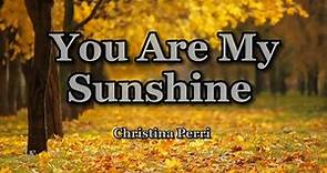 Christina Perri - You Are My Sunshine (Lyrics)