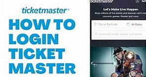 Ticketmaster.com Login: How to Login Ticketmaster.com Login My Account ⏬👇