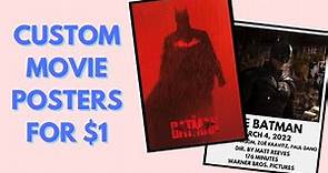 How To Print CUSTOM Movie Posters For ONLY $1