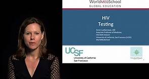 HIV Diagnosis by A Luetkemeyer, University of California San Francisco