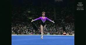 Elena Shushunova FX Perfect 10 All Around - 1988 Olympics
