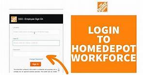 How to Login Homedepot Workforce Account | Sign-In Homedepot Workforce Account