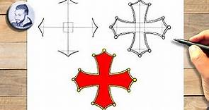 Comment dessiner une croix occitane