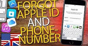If you FORGOT BOTH APPLE ID PASSWORD AND PHONE NUMBER | Step by Step