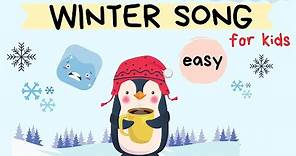 WINTER song for children - English and Preschool students - Easy vocabulary