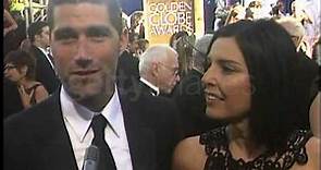 Matthew Fox and Wife Golden Globes