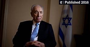 Shimon Peres, an Enduring Pillar From Israel’s Founding Era, Dies at 93
