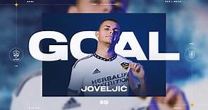 GOAL: Dejan Joveljić gives the LA Galaxy an early lead vs. Real Salt Lake