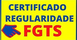 CERTIFICADO DE REGULARIDADE DO FGTS : Veja como emitir CRF FGTS Caixa