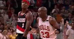 Michael Jordan 1992 NBA finals against Portland