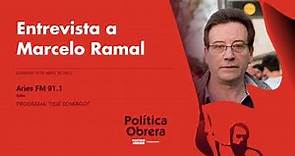Entrevista a Marcelo Ramal en "Qué domingo!" por FM Aries Salta (16-4-23)