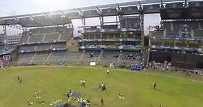 An aerial view of the Wankhede Stadium in Mumbai