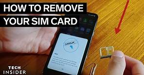 How To Remove Your SIM Card