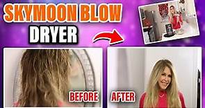 Hair Dryer Review | Fast Blow Dry Curly Hair to Straight | Skymoon Blow Dryer How to Blow Dry Hair