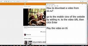 How to download a video from ok ru Odnoklassniki